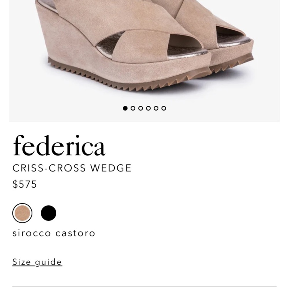 Pedro Garcia suede wedges $575.00